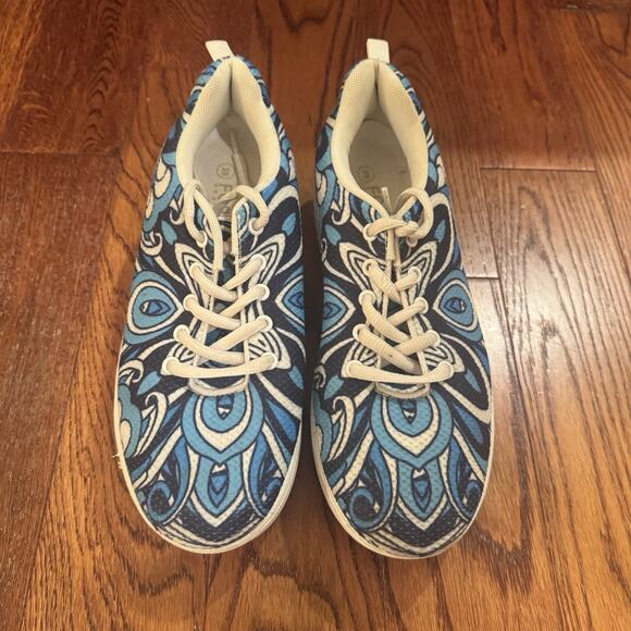 Rocker Bottom Sneakers 39 Blue Bohemian Womens 8.5 Breathable Swing Platform - Picture 2 of 15